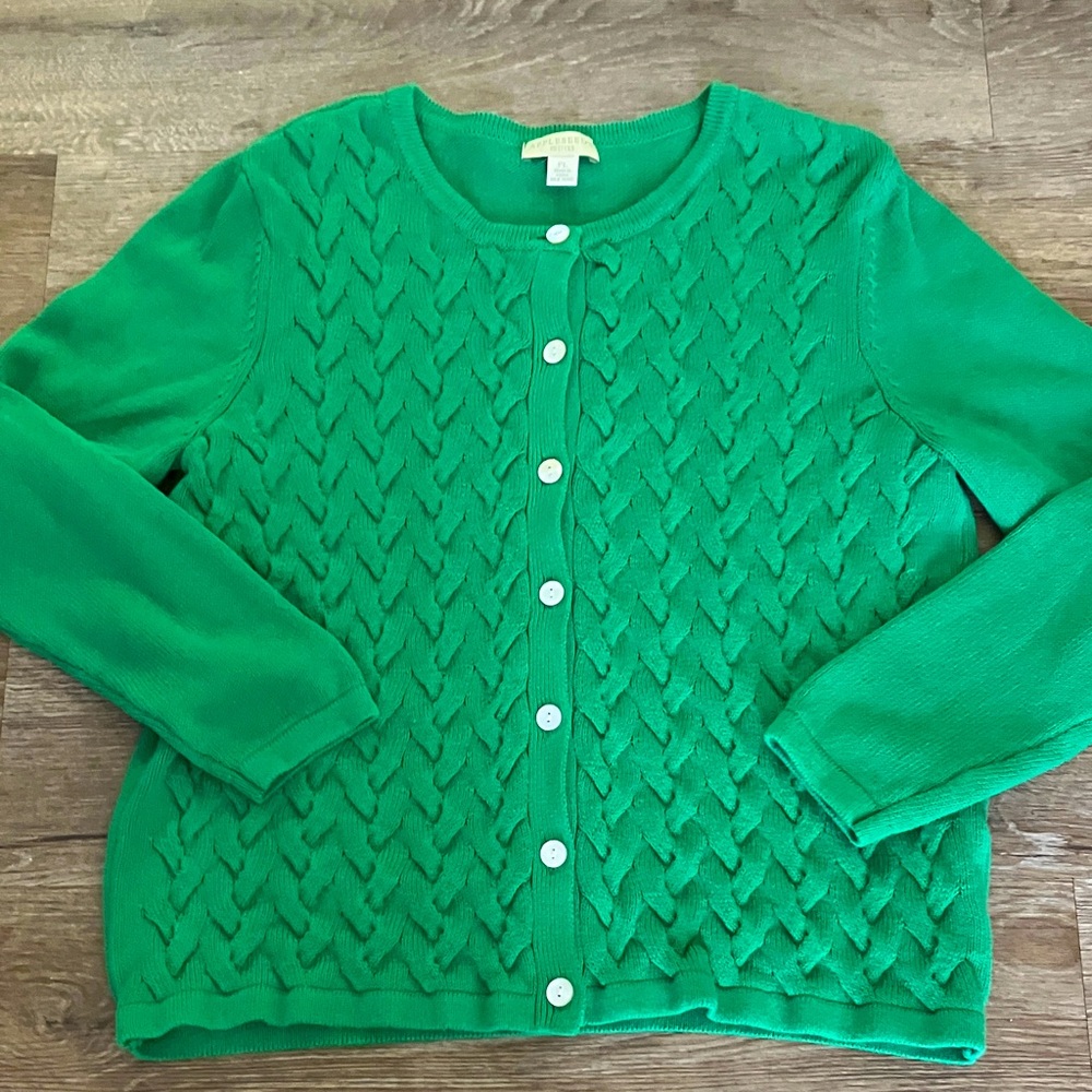 Appleseed's Vibrant Green Women's Cardigan